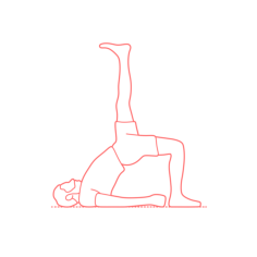 Humans Yoga Poses One Legged Bridge Pose Tracing Svg Vector, Free Vectors File